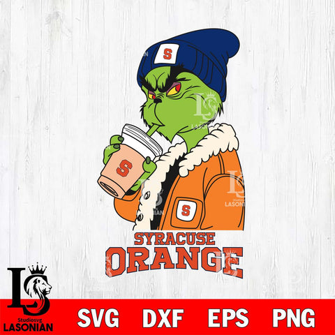 Syracuse Orange Grinch Bougie Football Svg Eps Dxf Png File, Digital Download, Instant Download