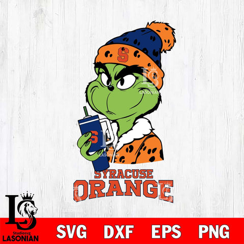 Syracuse Orange Grinch Bougie Leopard Svg Eps Dxf Png File, Digital Download, Instant Download