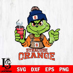 Syracuse Orange Grinch with coffee Svg Eps Dxf Png File, Digital Download, Instant Download