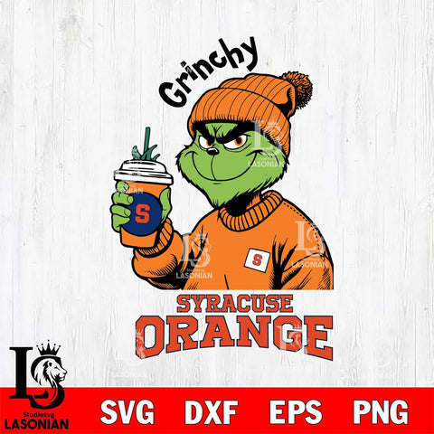 Syracuse Orange Grinchy Bougie Christmas Cut Files Cricut, Svg Dxf Eps Png file, Digital download , Silhouette