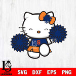 Syracuse Orange Hello Kitty Cheerleader Svg Eps Dxf Png File, Digital Download, Instant Download