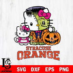 Syracuse Orange Hello Kitty Horror 10 Svg Eps Dxf Png File, Digital Download