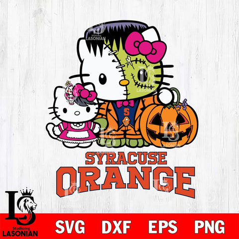 Syracuse Orange Hello Kitty Horror 10 Svg Eps Dxf Png File, Digital Download