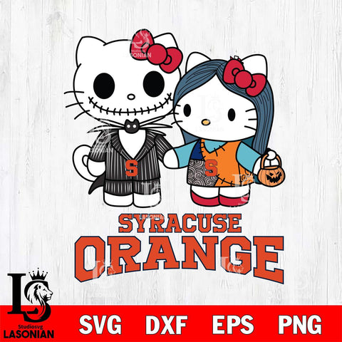 Syracuse Orange Hello Kitty Horror 11 Svg Eps Dxf Png File, Digital Download