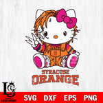 Syracuse Orange Hello Kitty Horror Svg Eps Dxf Png File, Digital Download