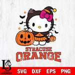 Syracuse Orange Hello Kitty Horror 1 Svg Eps Dxf Png File, Digital Download