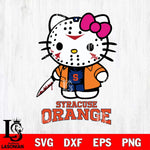 Syracuse Orange Hello Kitty Horror 3 Svg Eps Dxf Png File, Digital Download