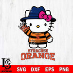 Syracuse Orange Hello Kitty Horror 6 Svg Eps Dxf Png File, Digital Download