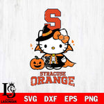 Syracuse Orange Hello Kitty Horror 9 Svg Eps Dxf Png File, Digital Download