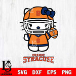 Syracuse Orange Hello Kitty NCAA 1 Svg Eps Dxf Png File, Digital Download, Instant Download