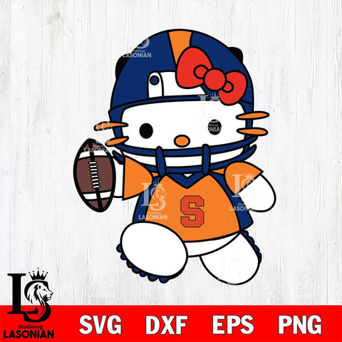 Syracuse Orange Hello Kitty sport 11 Svg Eps Dxf Png File, NCAA svg, Digital Download, Instant Download