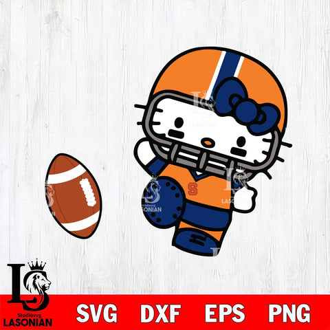 Syracuse Orange Hello Kitty sport 12 Svg Eps Dxf Png File, NCAA svg, Digital Download, Instant Download