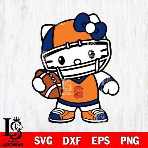 Syracuse Orange Hello Kitty sport 2 Svg Eps Dxf Png File, NCAA svg, Digital Download, Instant Download