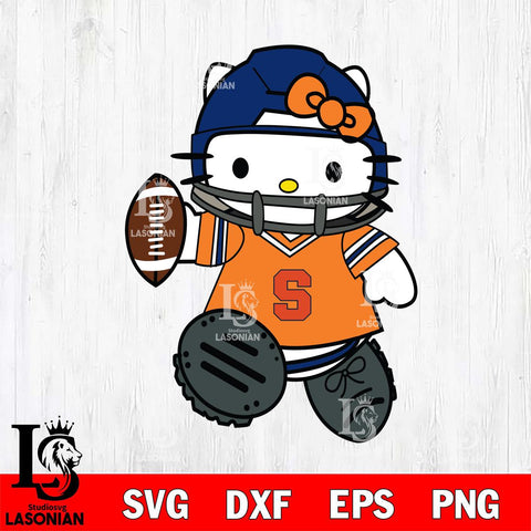 Syracuse Orange Hello Kitty sport Svg Eps Dxf Png File, NCAA svg, Digital Download, Instant Download