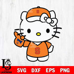 Syracuse Orange Hello Kitty sport 5 Svg Eps Dxf Png File, NCAA svg, Digital Download, Instant Download