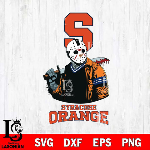 Syracuse Orange Jason Voorhees 10 Svg Eps Dxf Png File, Digital Download