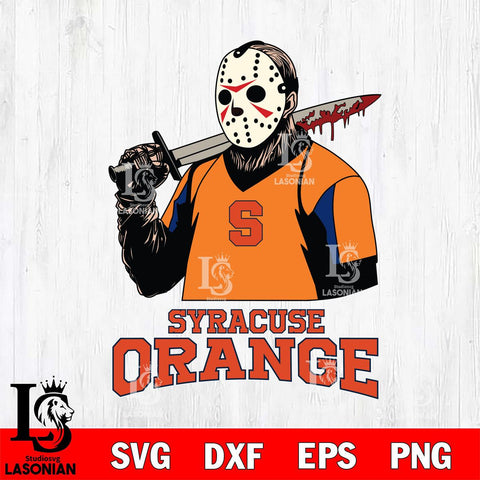 Syracuse Orange Jason Voorhees 11 Svg Eps Dxf Png File, Digital Download