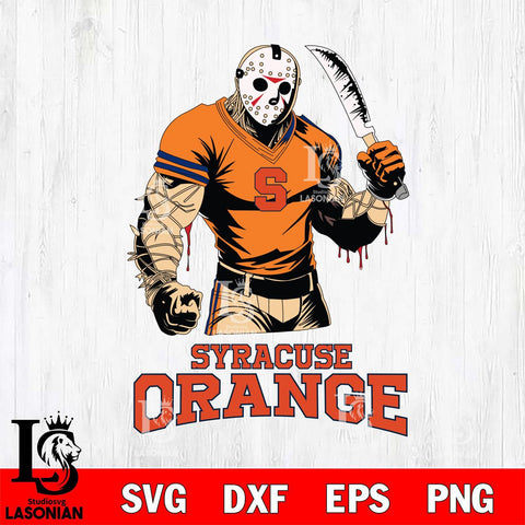 Syracuse Orange Jason Voorhees Svg Eps Dxf Png File, Digital Download