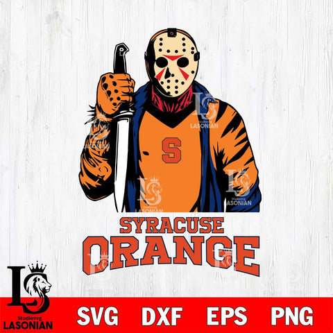 Syracuse Orange Jason Voorhees 6 Svg Eps Dxf Png File, Digital Download