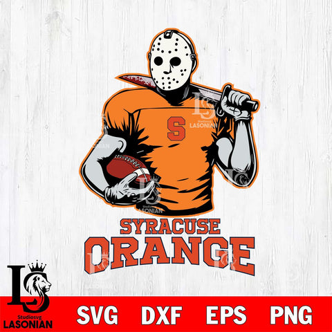 Syracuse Orange Jason Voorhees 9 Svg Eps Dxf Png File, Digital Download