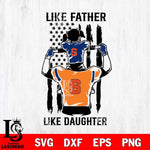 Syracuse Orange Like Father Like Daughter Svg Eps Dxf Png File, Digital Download, Instant Download