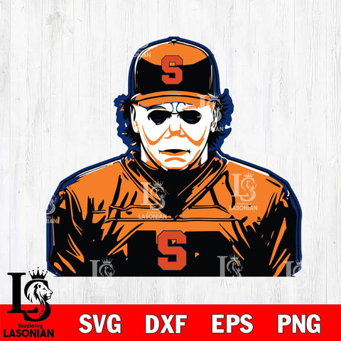 Syracuse Orange Michael Myers Horror Halloween Svg Eps Dxf Png File, NCAA svg, Digital Download, Instant Download