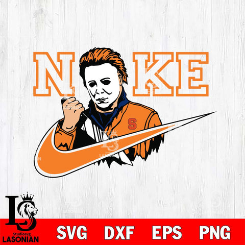 Syracuse Orange Michael Myers Nike Svg Eps Dxf Png File, Digital Download, Instant Download