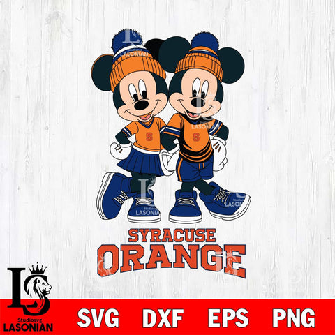 Syracuse Orange Mickey And Minnie Mouse Football Svg Eps Dxf Png File, NCAA svg , File Cut , Digital Download , Instant Download, Cut Svg Files