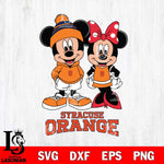 Syracuse Orange Mickey Minnie Mouse Cute Football Svg Eps Dxf Png File, NCAA svg , File Cut , Digital Download , Instant Download, Cut Svg Files