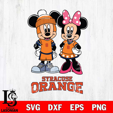 Syracuse Orange Mickey Minnie Mouse Pink Svg Eps Dxf Png File, NCAA svg , File Cut , Digital Download , Instant Download, Cut Svg Files