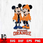 Syracuse Orange Mickey Minnie Mouse Rugby Svg Eps Dxf Png File, NCAA svg , File Cut , Digital Download , Instant Download, Cut Svg Files