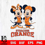 Syracuse Orange Mickey Minnie Mouse rugby ball Svg Eps Dxf Png File, NCAA svg , File Cut , Digital Download , Instant Download, Cut Svg Files