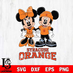 Syracuse Orange Mickey Minnie Rugby ball Svg Eps Dxf Png File, NCAA svg , File Cut , Digital Download , Instant Download, Cut Svg Files