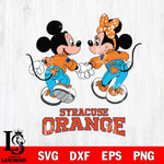 Syracuse Orange Mickey Minnie Valentine Rugby Svg Eps Dxf Png File, Digital Download ,Instant Download, Cricut File