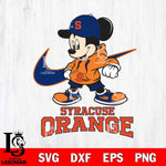 Syracuse Orange Mickey Mouse NIKE, Svg Eps Dxf Png File, Digital Download