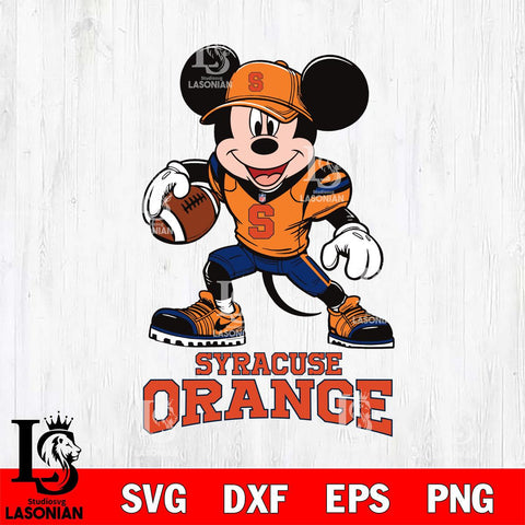 Syracuse Orange Mikey Mouse Disney, Svg Eps Dxf Png File, Digital Download