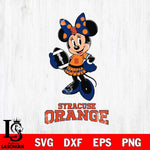 Syracuse Orange Minnie Mouse, Svg Eps Dxf Png File, Digital Download