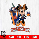 Syracuse Orange Minnie Mouse Fan And Coffee Svg Eps Dxf Png File, Digital Download, Instant Download