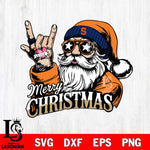 Syracuse Orange Rock Santa Claus Football Svg dxf eps png pdf file,NCAA svg,Digital Download,Cricut file