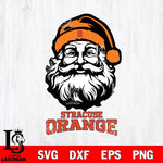 Syracuse Orange Santa Claus Christmas Svg dxf eps png pdf file,NCAA svg,Digital Download,Cricut file