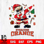 Syracuse Orange Santa Claus Football Svg dxf eps png pdf file,NCAA svg,Digital Download,Cricut file