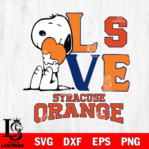 Syracuse Orange Snoopy Sport 10 Svg Eps Dxf Png File, Digital Download