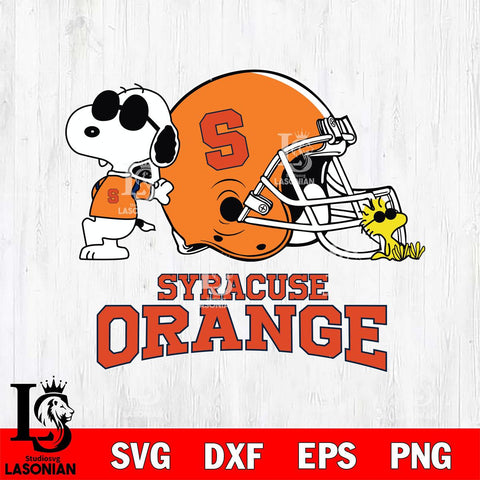 Syracuse Orange Snoopy Sport 2 Svg Eps Dxf Png File, Digital Download