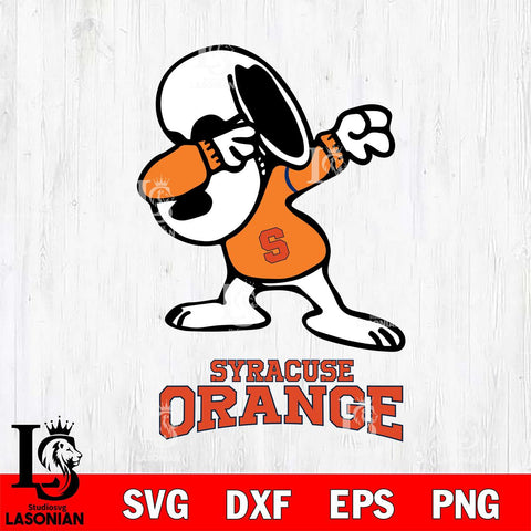 Syracuse Orange Snoopy Sport 3 Svg Eps Dxf Png File, Digital Download