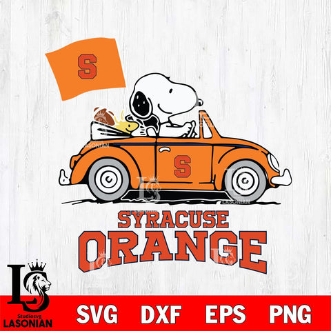 Syracuse Orange Snoopy Sport 5 Svg Eps Dxf Png File, Digital Download