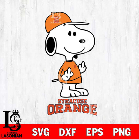 Syracuse Orange Snoopy Sport 8 Svg Eps Dxf Png File, Digital Download