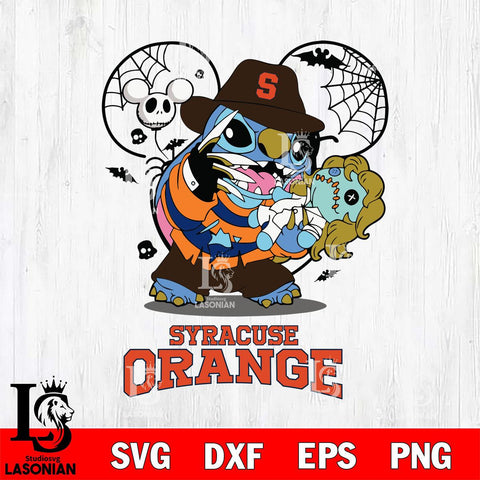 Syracuse Orange Stitch Freddy Krueger Halloween Svg Eps Dxf Png File, Digital Download, Instant Download