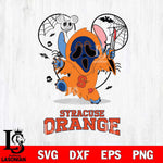 Syracuse Orange Stitch Ghost Face Halloween 2 Svg Eps Dxf Png File, Digital Download, Instant Download