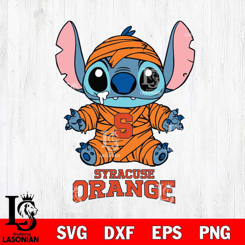 Syracuse Orange Stitch Mummy Svg Eps Dxf Png File, NCAA svg, Digital Download, Instant Download