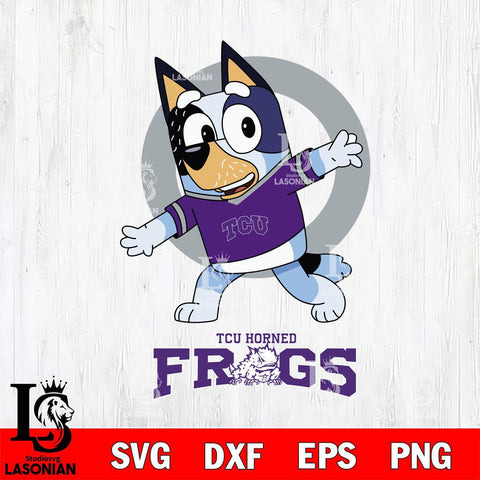 TCU Horned Frogs Bandit Heeler Rugby Svg Eps Dxf Png File, Digital Download ,Instant Download, Cricut File